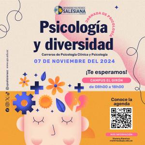 Afiche de las Jornadas académicas: Psicología y Diversidad